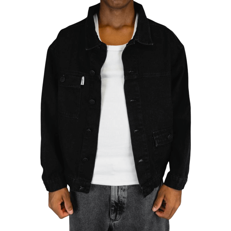 2050 Denim Jacket preta - Image 3