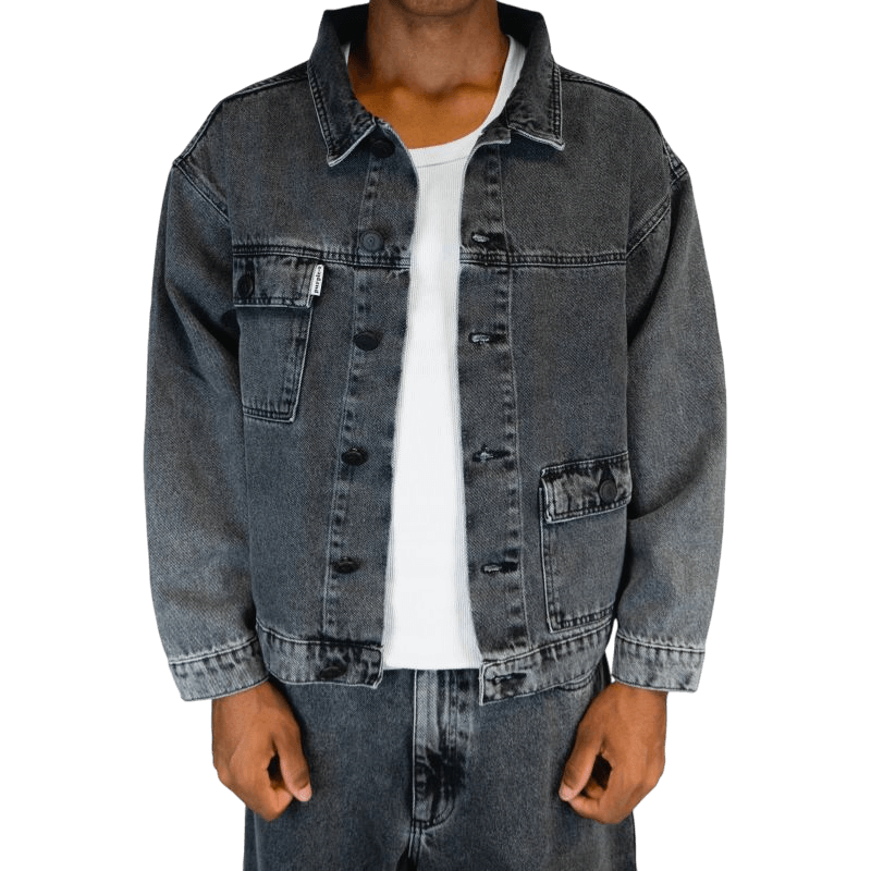 2050 Denim Jacket cinza - Image 3