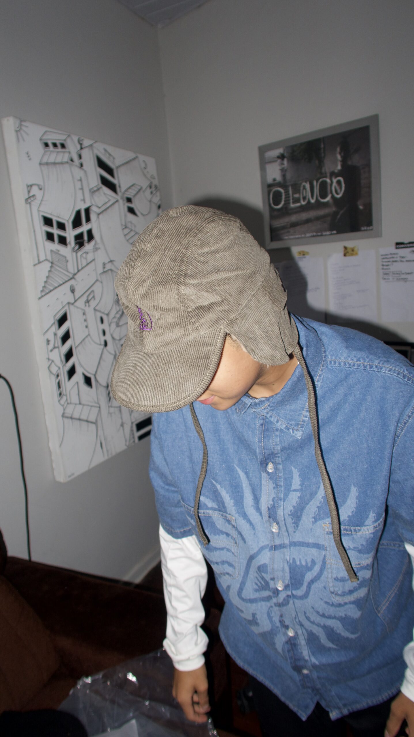 Corduroy Trapper Cap - Image 6