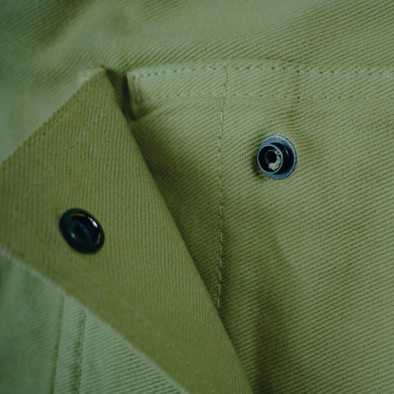 Calça desenvolvida extremamente resistente, sarja 12oz em modelagem baggy com bolsos com botão e zipper YKK - Purple-O