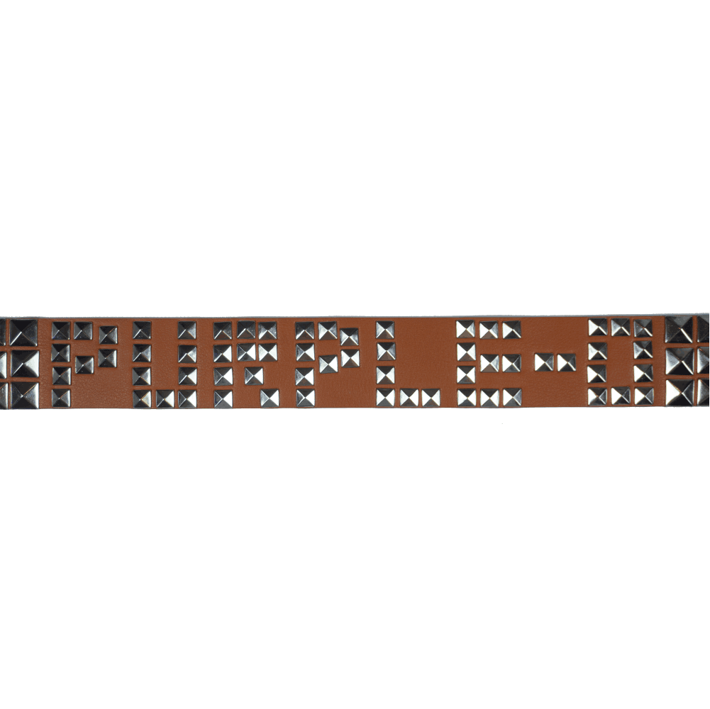 Ligh brown belts spikes - Image 3
